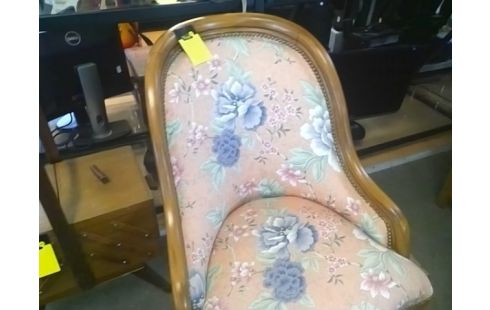 FAUTEUIL TISSU MOTIF FLEURS