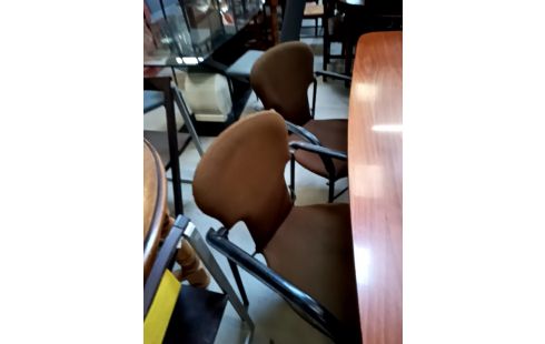 LOT DE 4 FAUTEUILS VINTAGE