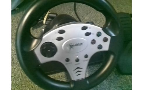 VOLANT POUR CONSOLE BROOKLYN PS1/PS2 AVEC PEDALE