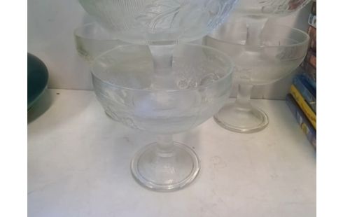 LOT DE 6 COUPES GLACES