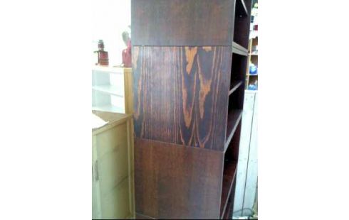 REGAL HOLZ DUNKEL MODULAR 7 EBENEN