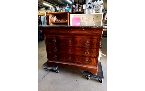 COMMODE 1900 DESSUS MARBRE