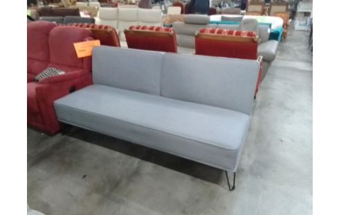 BANQUETTE CONVERTIBLE ASSISE TISSU GRIS