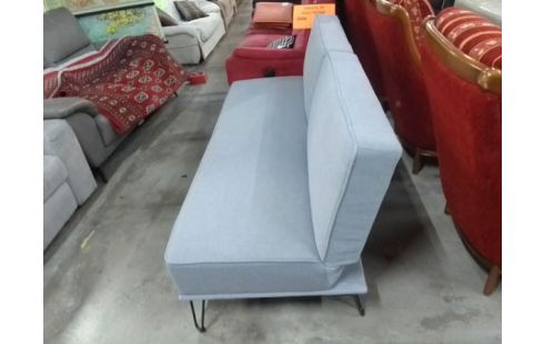 BANQUETTE CONVERTIBLE ASSISE TISSU GRIS