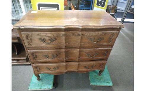 COMMODE CHENE 3 TIROIRS