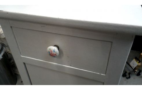 CHEVET BLANCHE 1 PORTE / 1 TIROIR