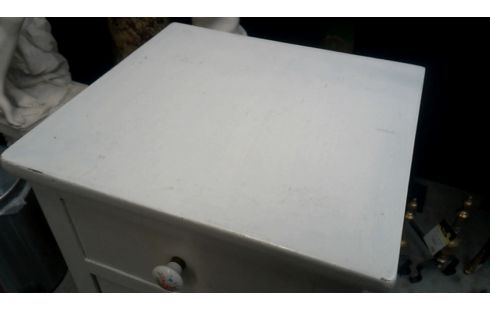 CHEVET BLANCHE 1 PORTE / 1 TIROIR