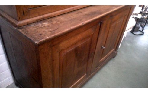 ESCAPARATE 2 CUERPOS 4 PUERTAS ANTIGUO MACIZO ROBLE