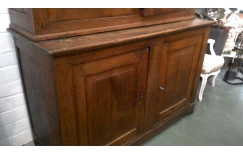 ESCAPARATE 2 CUERPOS 4 PUERTAS ANTIGUO MACIZO ROBLE