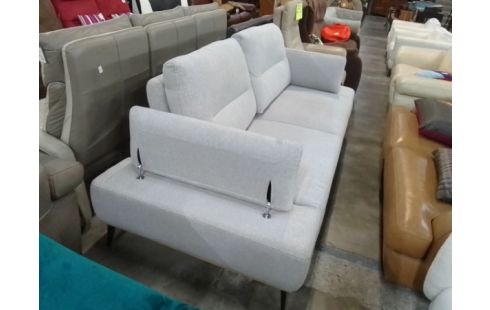 CANAPE 3 PLACES HUDSON TISSU BEIGE EN L'ETAT