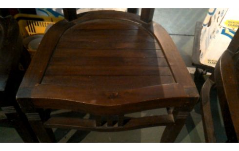 4 SILLAS COLONIAL TECA