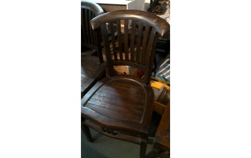 4 SILLAS COLONIAL TECA