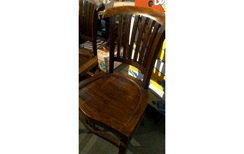 4 SILLAS COLONIAL TECA