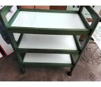 ETAGERE DE RANGEMENT VERTE ROULETTES