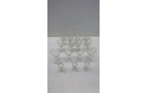 VASOS CON PIE CRISTAL