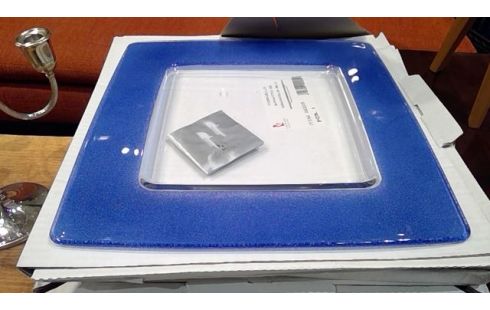 ASSIETTES CARRÉES LOT  DE 10