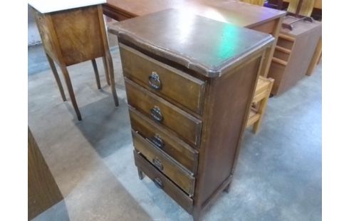 CHIFFONNIER 5 TIROIRS BOIS EN L'ETAT