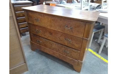 COMMODE 3 TIROIRS BOIS