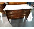 COMMODE LOUIS 16 DESSUS MARBRE BLANC