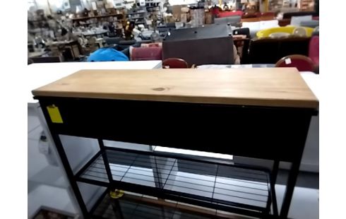 CONSOLE Metal pltx bois rajouté à coller