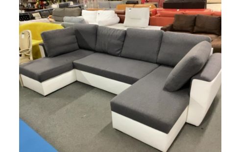 CANAPE D'ANGLE EN U CONVERTIBLE COFFRE