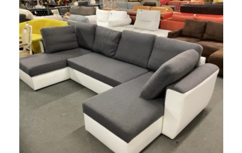 CANAPE D'ANGLE EN U CONVERTIBLE COFFRE