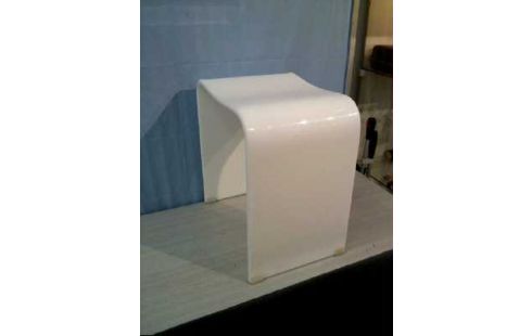 BADHOCKER WEIß KUNSTSTOFF