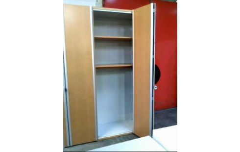 SCHRANK HOLZ GROß 3 FALTTÜREN 3 KLEIDERST.