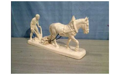 PORZELLANFIGUR <HETWIG KATZHÜTTE> BAUER