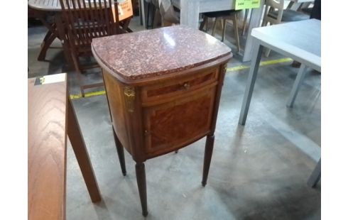 CHEVET 1 TIROIR 1 PORTE DESSUS MARBRE