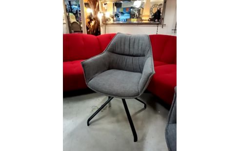FAUTEUIL DESIGN GRIS RIO PIVOTANT