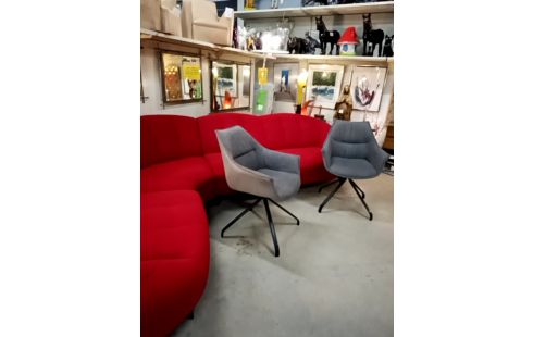 FAUTEUIL DESIGN GRIS RIO PIVOTANT