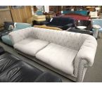 CANAPE STYLE CHESTERFIELD TISSU GRIS