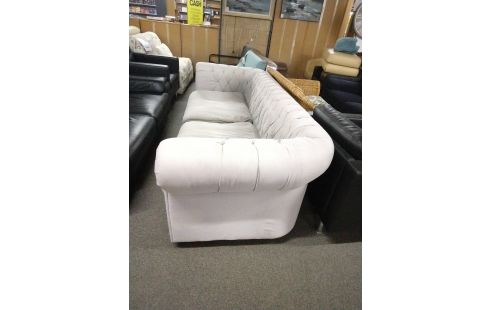 CANAPE STYLE CHESTERFIELD TISSU GRIS