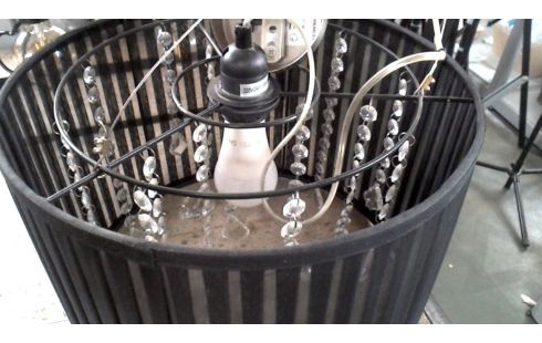 HANGLAMP ROND ZWART PAREL