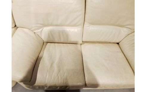 CANAPE CUIR BEIGEC2 PL