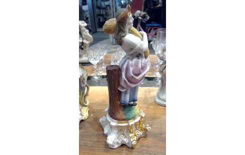 BEELD, , VAAS, , SMALLE VAAS, , BISCUIT