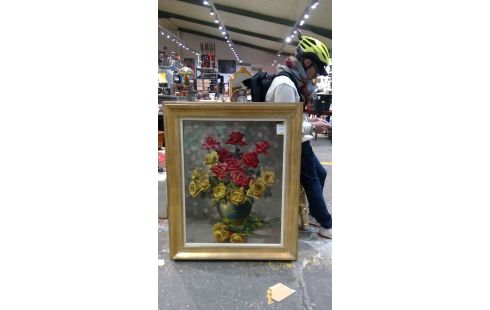 TABLEAU NATURE MORTE BOUQUET DE FLEURS