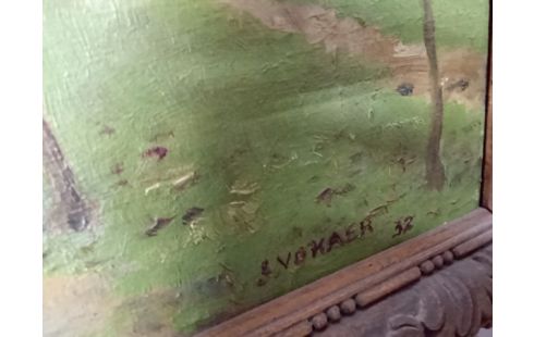 HUILE SUR TOILE BEGUINAGE