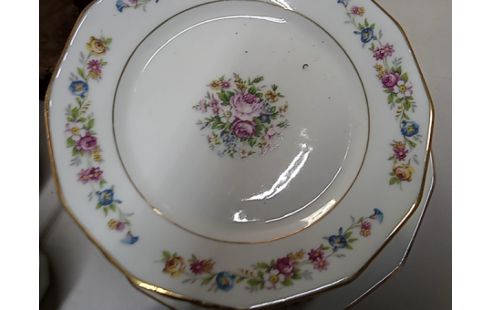 SERVICE A DESSERT FLEURI FRANÇAIS