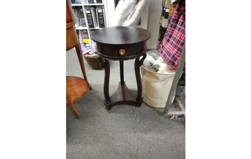 GUERIDON 1 TIROIR COL DE CYGNE