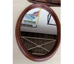 MIROIR BOIS OVALE