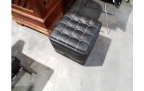 POUF COFFRE SIMIL NOIR