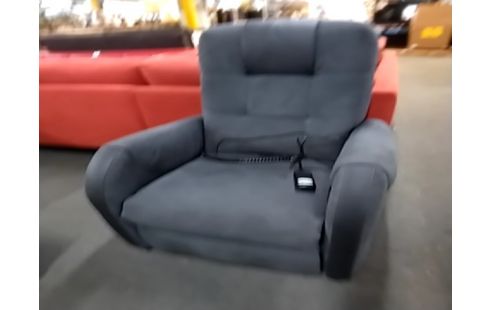 FAUTEUIL RELAX Releveur électrique tissu gris s'allonge complètement