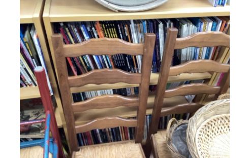 CHAISE PAILLÉES LOT DE 4