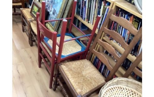 CHAISE PAILLÉES LOT DE 4