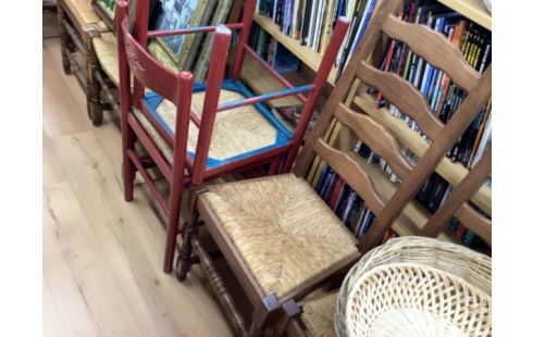 CHAISE PAILLÉES LOT DE 4