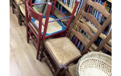 CHAISE PAILLÉES LOT DE 4