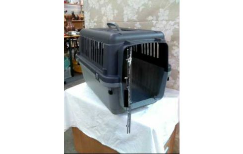 JAULA DE TRANSPORTE PARA GATO GRIS