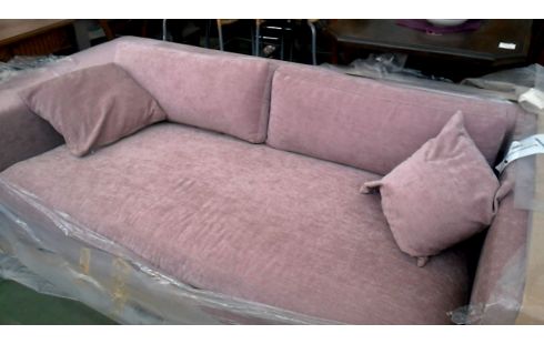 BUTACA. 3 PLAZAS TEJIDO SALMÓN